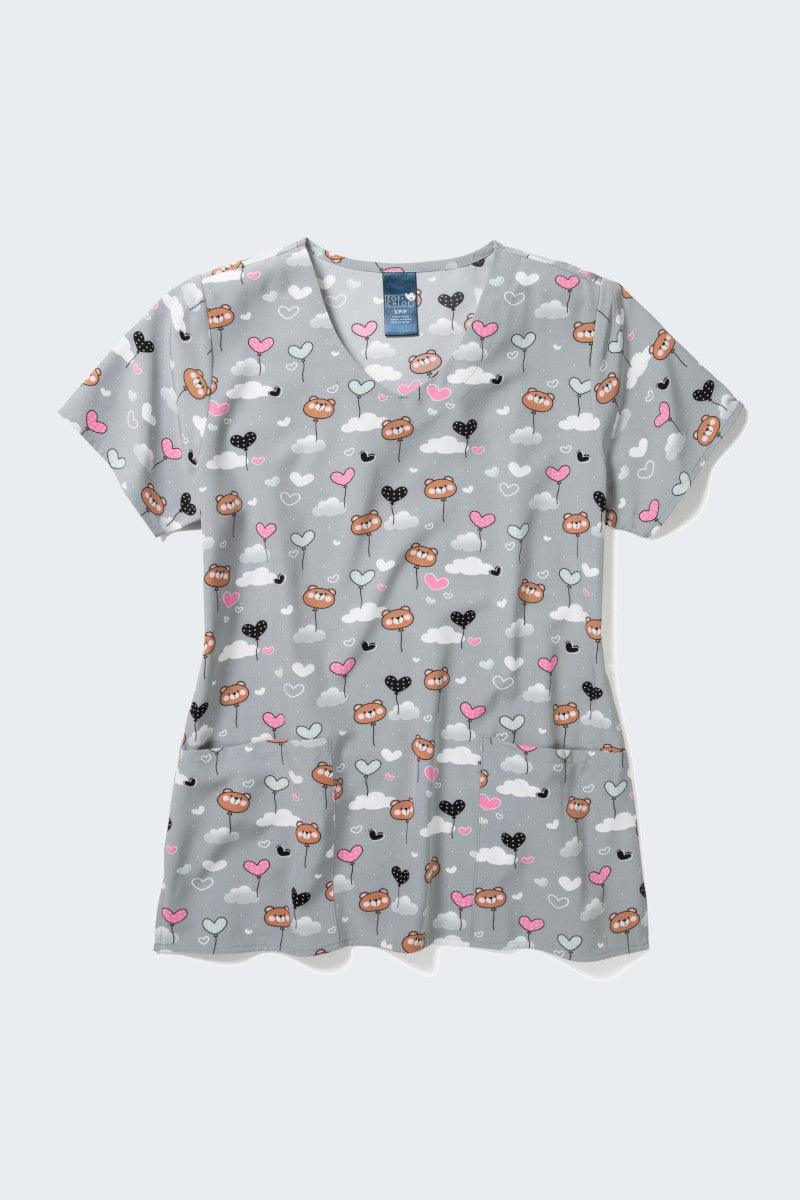 CARE BEAR Scrub Tops. 100% Cotton. for All Healthcare and Medical