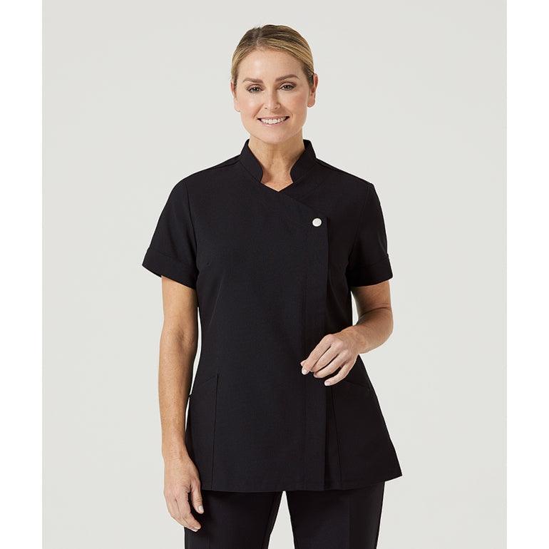 Cherokee Infinity Zip Front Tunic – Black – Mates Uniforms – Fashion at work