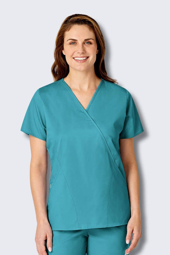 102 Teal Women's Scrub Top by Wink