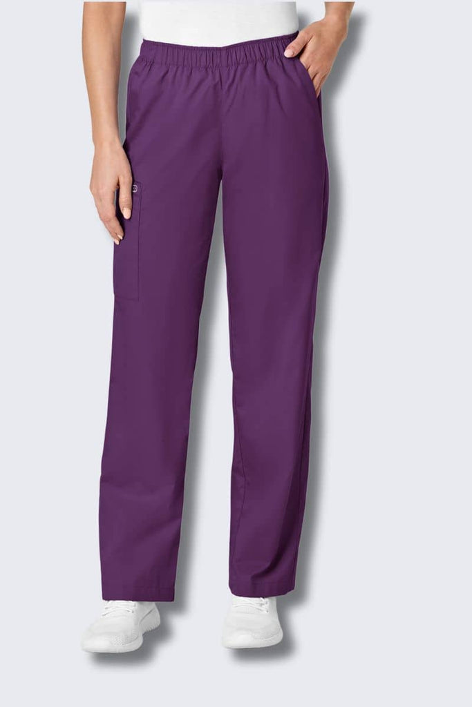 501 Eggplant Women's Scrub Pants by Wink