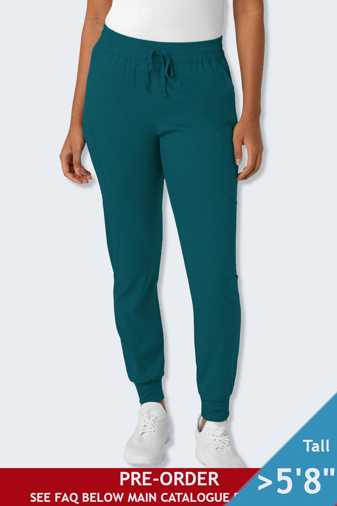 5151T LaserClinics WonderWink Boundless Women's Tall Jogger Scrub Pant Caribbean,Infectious Clothing Company