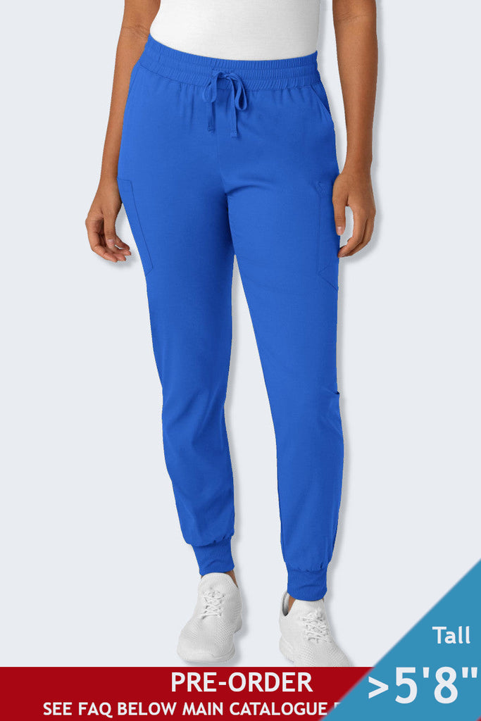 5151T LaserClinics WonderWink Boundless Women's Tall Jogger Scrub Pant Royal,Infectious Clothing Company