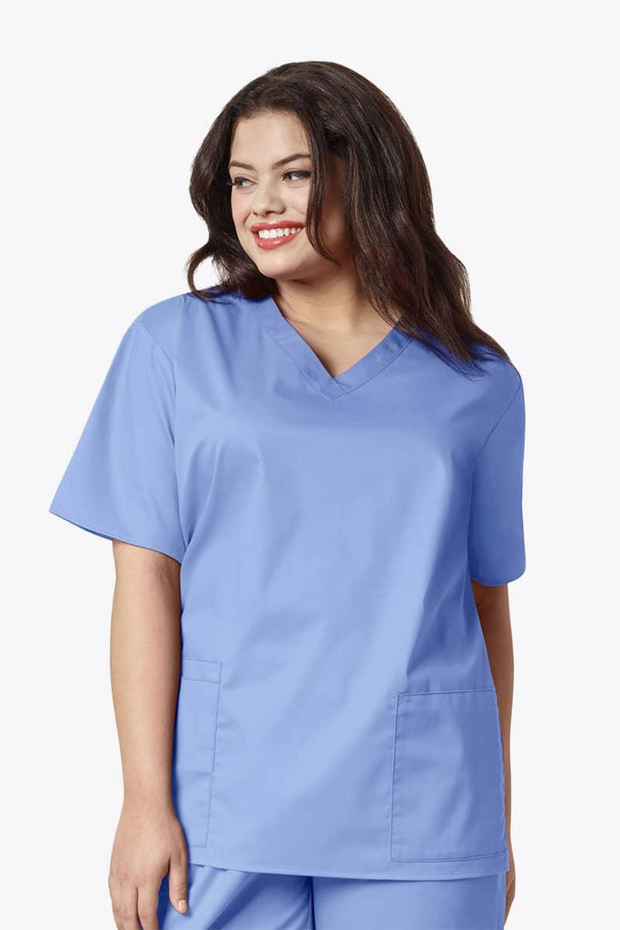 101 WonderWink WonderWORK Women's V-Neck Scrub Top,Infectious Clothing Company