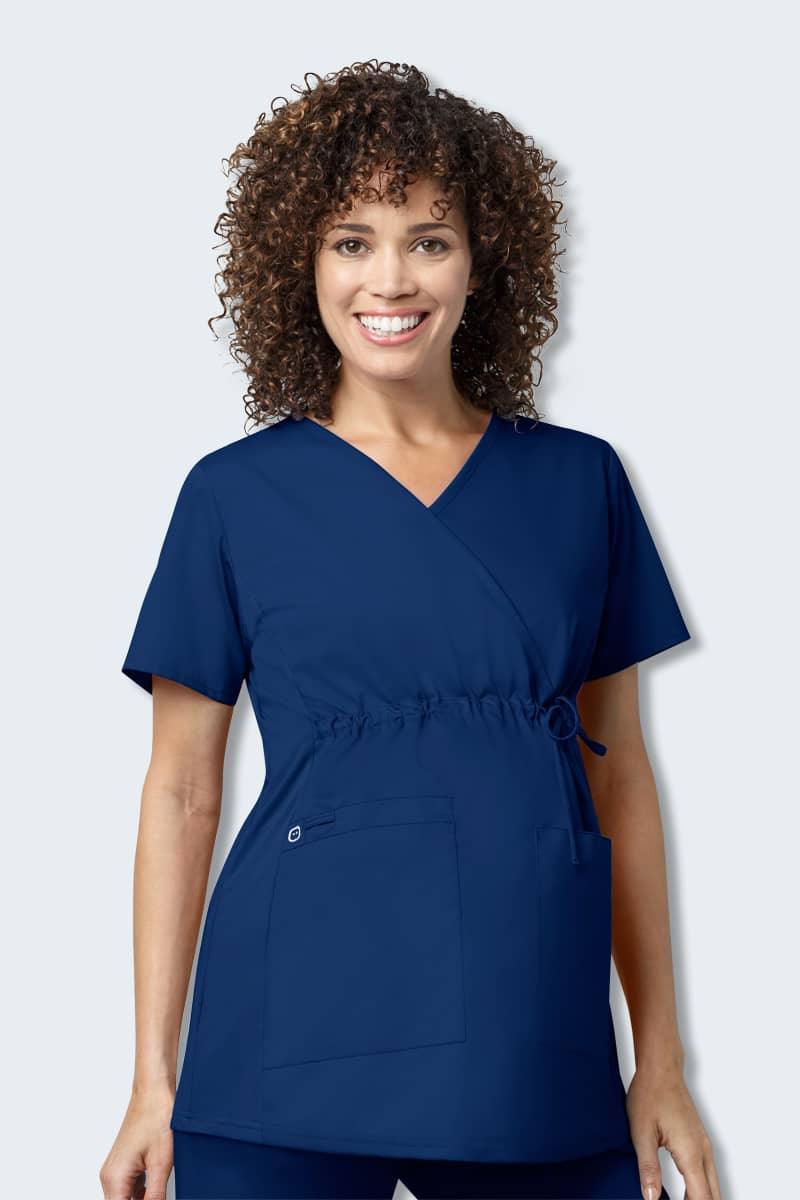 145 WonderWORK Women's Maternity Fit Nurses Scrub Top,Infectious Clothing Company