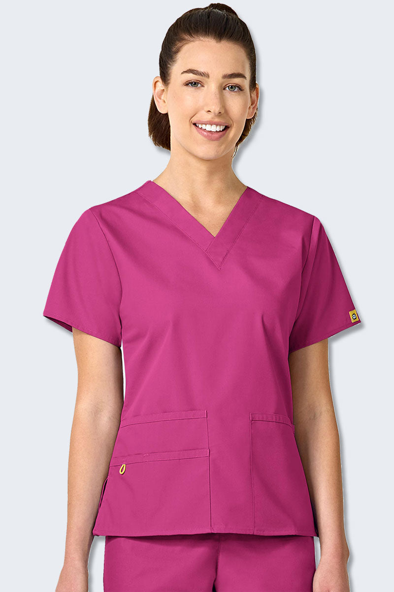 6016SP WonderWink Bravo 5 Pocket V-neck Women's Scrubs Top,Infectious Clothing Company