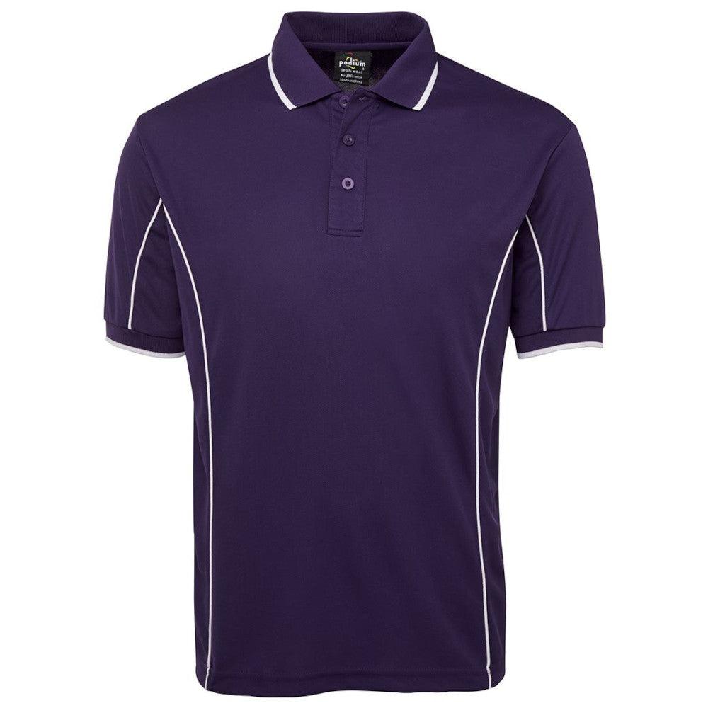 7PIP SAH Pharmacy JB's Wear Men's Podium Piping Polo Shirt,Infectious Clothing Company