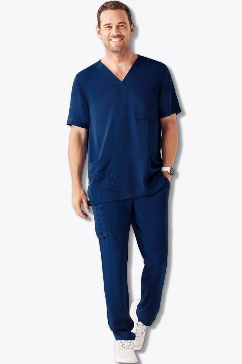 Biz Care Mens Navy Scrub Set,Infectious Clothing Company