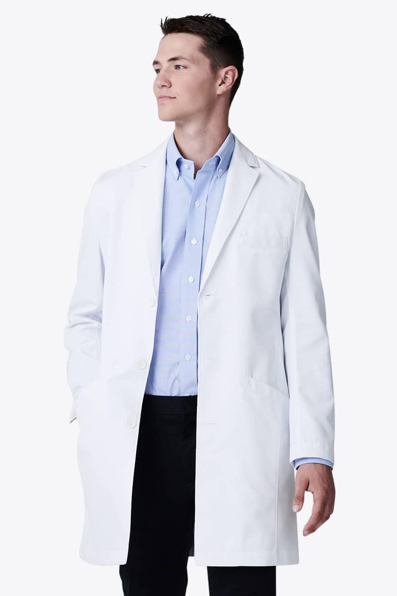 EL11804 Medelita Men's Vert Athletic Fit Lab Coat,Infectious Clothing Company