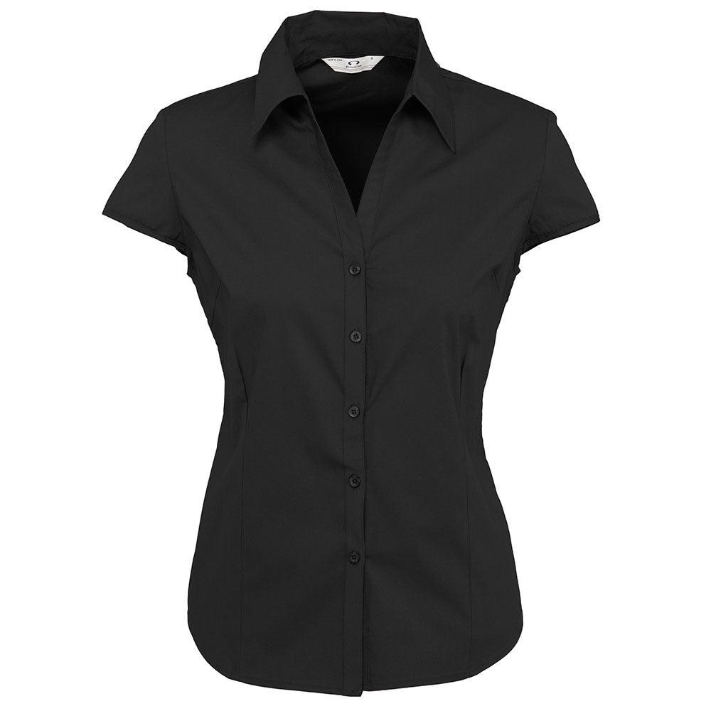 S119LN Biz Collection Ladies Metro Cap Sleeve Shirt,Infectious Clothing Company